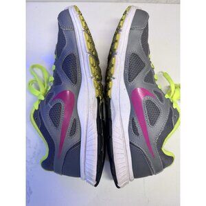 Nike Revolution Running Shoes Women's Size 8 Youth 7 Sneakers Gray Pink Neon